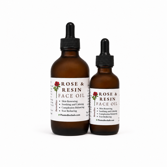 rose and resin face oil